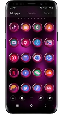 Theme Launcher - Spheres Pink android App screenshot 0