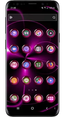 Theme Launcher - Spheres Pink android App screenshot 3