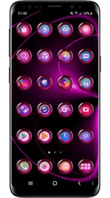 Theme Launcher - Spheres Pink android App screenshot 5